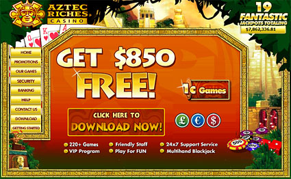 Visit Aztec Riches Online Casino Now!