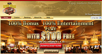 Visit River Belle Online Casino Home Page Now!